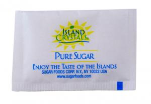 Sugar Foods Island Crystal Sugar Packet, 0.1 ounce -- 2000 / case
