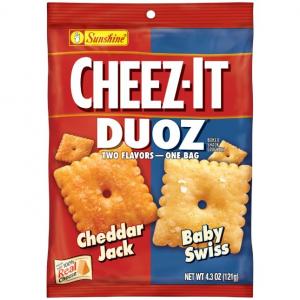 CheezIt Duoz Cheddar Jack Baby Swiss (Pack of 6)