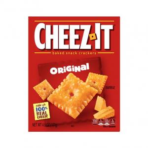 Cheez-It Baked Snack Cheese Crackers, Original (4.5 OZ, Box, Pack Of 12)