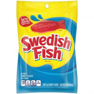 Swedish Fish Mondelez Retail Fat Free Soft Berry Candy 8oz (PACK Of 12)