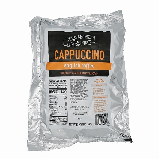 Coffee Shoppe Cappuccino English Toffee, 6 x 2 lb Case - Coffee & Tea - image 2