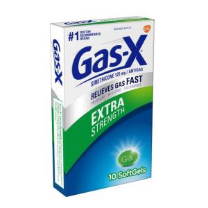 Gas-X Extra Strength Softgel for Fast Gas Relief 10Each (CASE OF