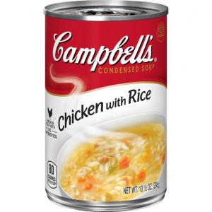Campbells Chicken with Rice Condensed Soup 50oz (PACK OF 12)