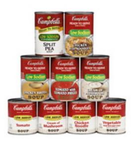 Campbells Ready To Serve Low Sodium Vegetable Soup - 7.25 oz. can, 24 per case