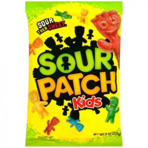 Sour Patch Kids Assorted Candy Bulk Case (8 Ounce Bags, Pack Of 12)