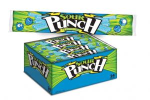 American Licorice Blue Raspberry Sour Punch Straw Candy -- 288 p