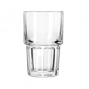 Libbey 15654 Gibraltar Stackable Beverage, 12 oz, 5" Height, 3.125" Width, 5" Length, L, Clear (Pack of 36)
