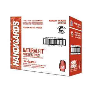 Handgards Blue Nitrile Powder Free Medium Glove 100each (PACK OF