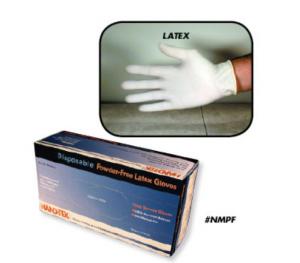 Disposable Powder Free Latex Glove Medium, 10 Case - 100 Count
