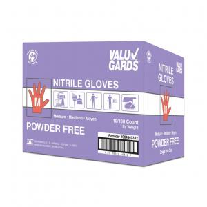 ValuGards Purple Medium Disposable Nitrile Gloves - 1000 per case.