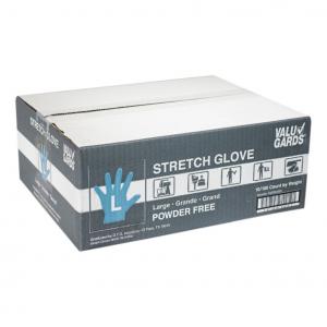 HandGards ValuGards Stretch Poly Clear Disposable Large Glove - 1000 per case.