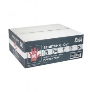 HandGards ValuGards Stretch Poly Clear Disposable Medium Glove - 1000 per case.
