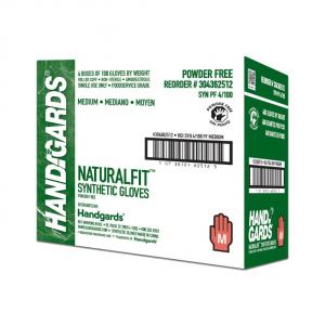 Glove (NaturalFit Synthetic Disposable Glove-Powder-Free), Medium, 4 Case - 100 Count
