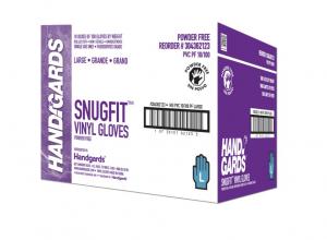 Handgards Large Standarad Clear Vinyl Disposable Glove - 10/case.