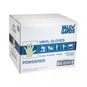 Handgards Eclipse Value Extra Large POWDERED Vinyl Glove - 100 per pack - 10 packs per case.