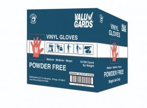 (Price/Case)Valugards 304340182 Glove Vinyl Valugard Powder Free