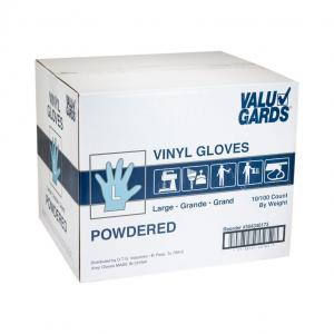 Valugard Handgards Powdered Vinyl Large Powdered Glove, 10 x 100 x 100 each Case