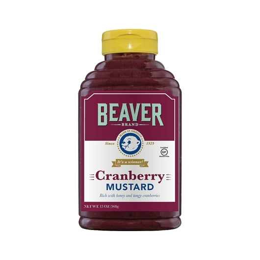 Beaver Cranberry Mustard Bottle, 6 x 13 oz Case - DOT product image 8