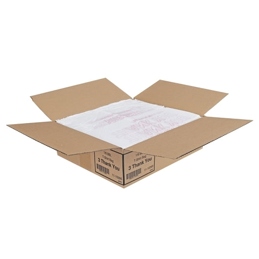 Spectrum 10 Microns White Thank You T-Shirt Bag 11X6, 1 x 975 ct Case - DOT product image 2