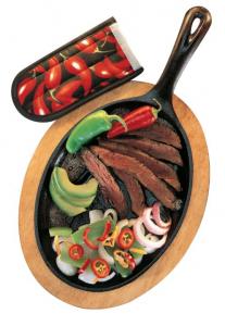 Lodge Oval Serving Griddle, 10 x 7.5 inch -- 6 per case.