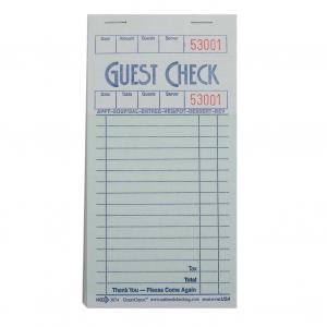National Checking G3674 Guestcheck 3.5 X 6.75 1Pt Heavy Board Ch