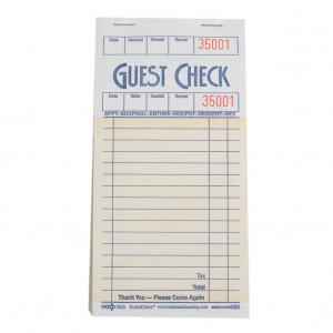 National Checking Guest Check 1 Part Carbonless Salmon (5000 Pk)