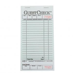 National Checking Company Guest Check Pad Receipt Stubs 3 1/2 x