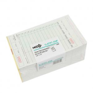 National Checking Guest Check 3 Part Carbonless Green (2000 Pk)