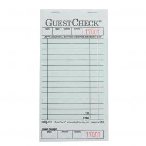 (Price/Case)National Checking G3632SP Guest Check Check Board 1