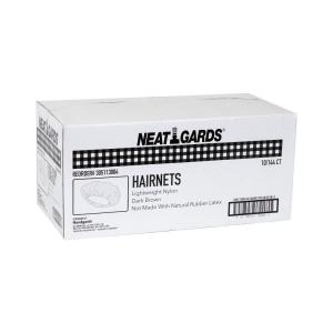NeatGards Nylon Dark Brown Light Weight Large Disposable Hairnet