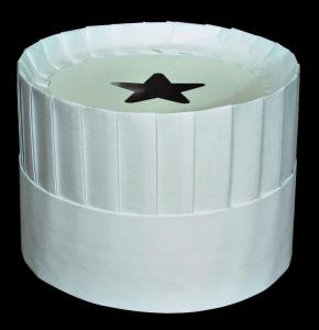 Cellucap Le Classic White Paper 7" Chef Hat - Case = 12