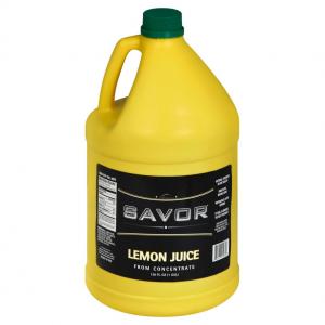 Savor Imports Lemon Juice From Concentrate (1 Gallon, 4 Per Case)