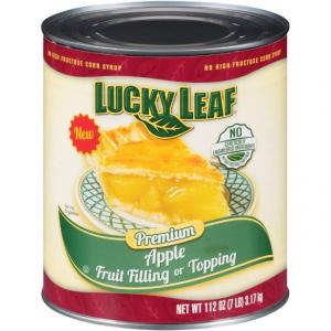 Lucky Leaf Premium Clean Label Apple Fruit Filling Or Topping, 112 Ounce -- 3 per case.