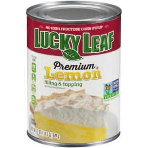 Lucky Leaf Premium Lemon Fruit Filling & Topping, 22 Oz (Pk of 8)
