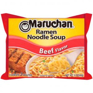 Maruchan Ramen Beef Noodles, 3 Ounce (24 Pack)