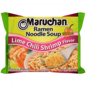 Maruchan Ramen, Lime Chili Shrimp, 3-Ounce Packages (Pack of 24)
