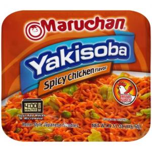 Maruchan Yakisoba Spicy Chicken Flavor, 4.11 Oz, Pack of 8