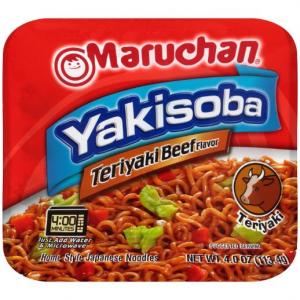 Maruchan Yakisoba Teriyaki Noodles, 4 Ounce (8 Pack)
