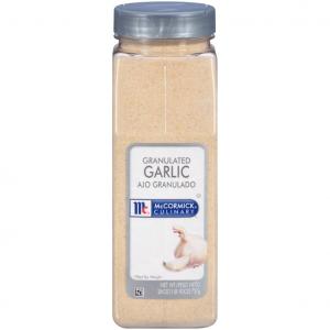 McCormick Granulated Garlic - 26 oz. container, 6 per case