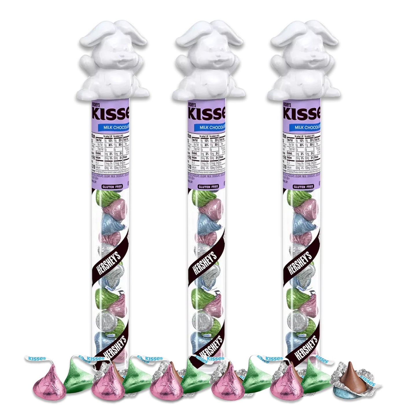 Chocolate Drops Easter Candy Tubes 3 Pack.