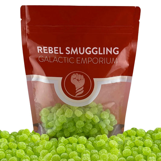 Sour Apple Buttons Candy Bulk 1lb Bag by Rebel Smuggling Galactic Emporium