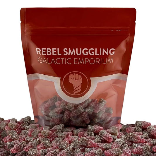 Gustaf's Sour Cherry Cola Gummi Bottles 1lb Bag by Rebel Smuggling Galactic Emporium