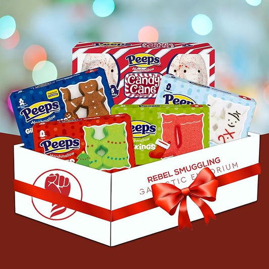 Peeps Christmas Marshmallow Candy Variety 5 Pack- 5 Flavors of Stocking Stuffers Gift Basket by Rebel Smuggling Galactic Emporium
