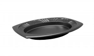 D & W Fine Pack 13x10 Deep Platter- Cf Black, 250 Each (250 Pack)