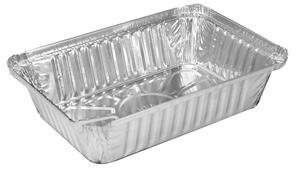 Handi Foil HFA206230W Aluminum Oblong Container With Lid, 36 Oz,
