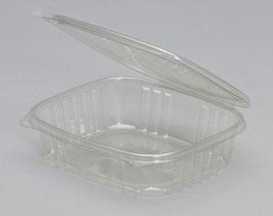 Genpak 24 Oz. Hinged Deli 7.25 X 6.38 X 2.25 Clear, 100 Each (200 Pack)