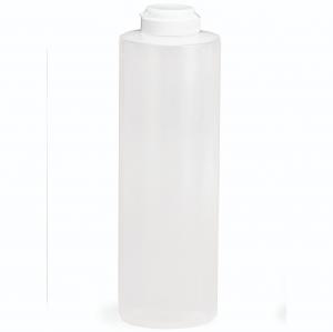 Tablecraft 24 Ounce Natural Dispenser With Hinged Top Squeeze Bottle, 1 x 12 each Case