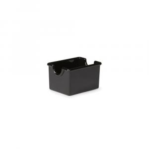 G.E.T. Enterprises 3.5x2.5 Plastic Sugar Caddy Black, 2 Dozen (1 Pack)
