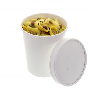 Royal 32 oz. White Paper Food Container and Lid Combo, Package of 250