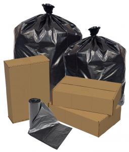 Eco Strong Can Liner Black Extra Extra Heavy Perforated 40x46, 100 Per Case